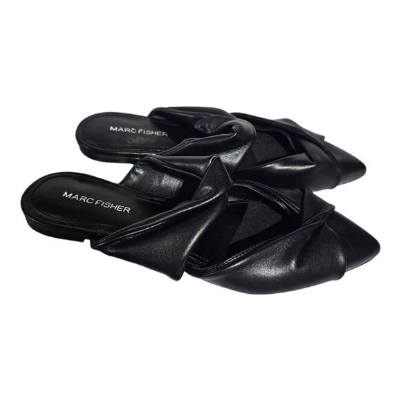 MARC FISHER "Satera" Black Mules - Size 6 1/2 - Picture 1 of 7